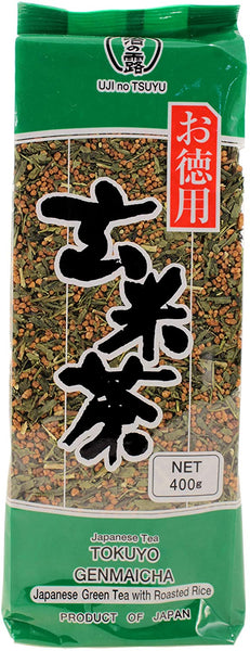Japanese Tea Tokuyo Genmaicha / お徳用玄米茶 400g - Konbiniya Japan Centre