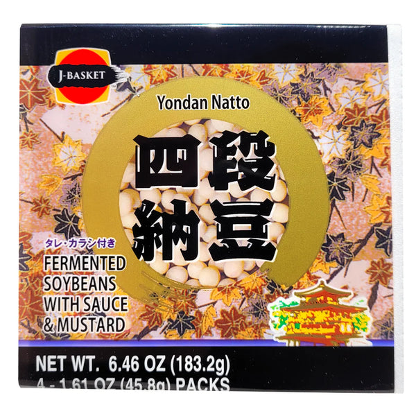 Yondan Natto (Fermented Soy Bean) / 四段納豆 4pcs 183.2g - Konbiniya Japan Centre
