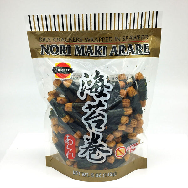 Rice Cracker Norimaki Big / 海苔巻きあられ お徳用  142g - Konbiniya Japan Centre