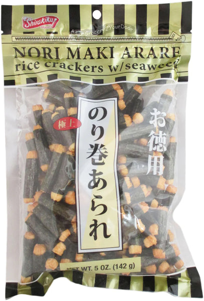 Rice Cracker Norimaki / 海苔巻きあられ  142g - Konbiniya Japan Centre
