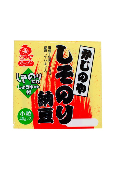 Shiso Nori Natto (Fermented Soy Bean) / しそのり納豆 3pcs 120g - Konbiniya Japan Centre