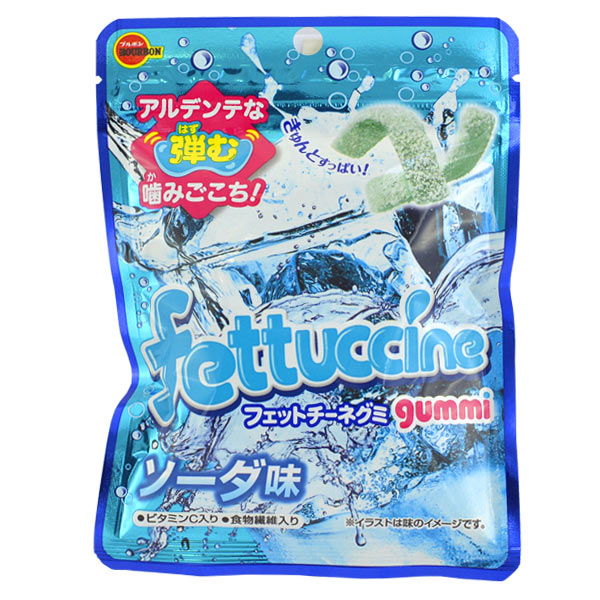 Fettuccine Gummy Candy Soda / フェットチーネグミ ソーダ 50g