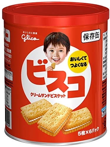 Bisco Cream Biscuit / ビスコ  5pcs x 6packs in can - Konbiniya Japan Centre