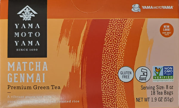 Organic Matcha Genmai Premium Japanese Brown rice Green Tea / オーガニック抹茶玄米茶 18 bags - Konbiniya Japan Centre