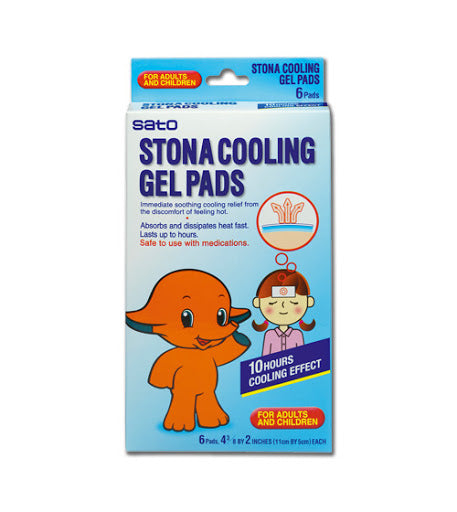 Stona Cooling gel pads/ 冷却ジェルシート 6pcs - Konbiniya Japan Centre