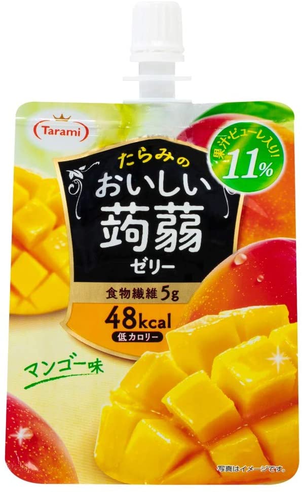 Tarami Konnyaku Jelly Mango (Jelly Drink) / おいしい蒟蒻ゼリー マンゴー味150g - Konbiniya Japan Centre