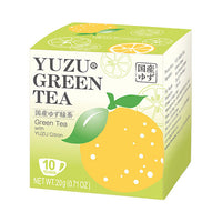 Yuzu GreenTea 10 tea bags/ 国産ゆず緑茶 20g - Konbiniya Japan Centre