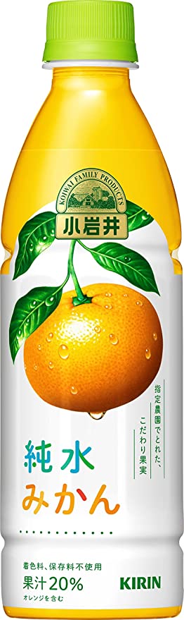 Koiwai Junsui Mikan(mandarin Orange) Juice / 小岩井 純水みかん 430ml