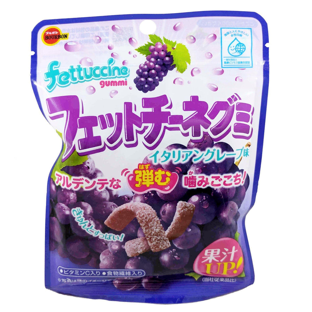 Fettuccine Gummy Candy Grape /  フェットチーネグミ グレープ 50g - Konbiniya Japan Centre