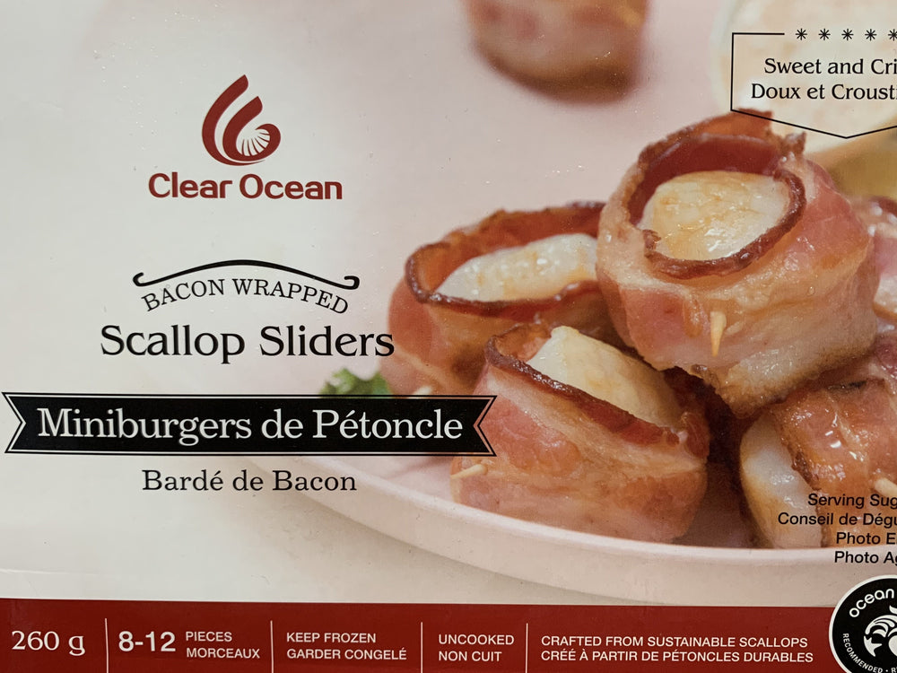 Bacon Wrapped HOKKAIDO Scallop Sliders / 冷凍北海道ホタテベーコン 260g - Konbiniya Japan Centre