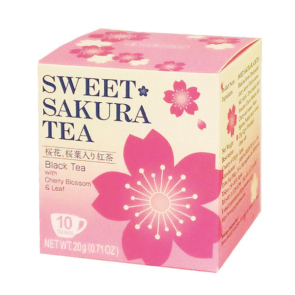 Sweet Sakura BlackTea 10 tea bags/ 桜花桜葉入り紅茶 20g - Konbiniya Japan Centre