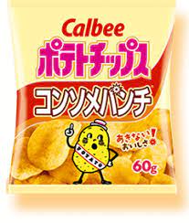 Potato Chips French Consomme / カルビー ポテトチップス コンソメパンチ 60g - Konbiniya Japan Centre