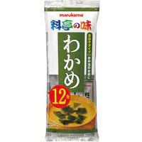 Wakame Miso Soup 12p  / まるこめ 料亭の味 わかめ味噌汁１２食入 - Konbiniya Japan Centre