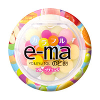e-ma Cough Drops Mixed Fruits / e-ma のど飴 フルーツチェンジ 33g - Konbiniya Japan Centre