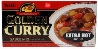 S&B Golden Curry (Extra Hot) / ゴールデンカレー(大辛）220g North America Version - Konbiniya Japan Centre