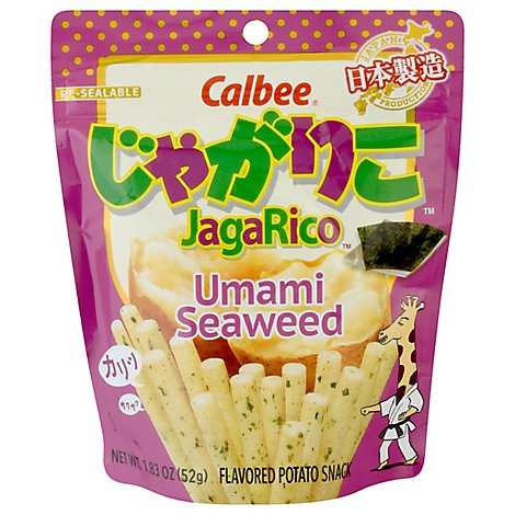 Calbee Jagarico Bag Umami Seaweed Potato Snack / カルビー じゃがりこバック うまみ海苔 52g - Konbiniya Japan Centre