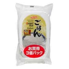 Shirakiku Cooked Japanese White Rice / 即席ごはん 3P - Konbiniya Japan Centre