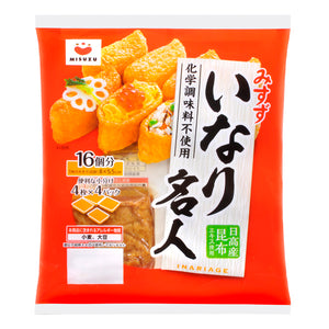 Misuzu Seasoned Fried Bean Curd / おいなり名人  360g ４x４packs - Konbiniya Japan Centre