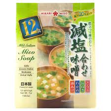 Instant Miso Soup (Mild Sodium) / 減塩 インスタントみそ汁  12 pcs - Konbiniya Japan Centre