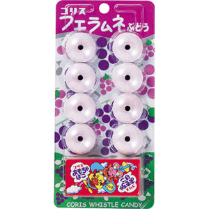Whistle Candy Grape with Toy / フエラムネ ぶどう 8pcs 22g - Konbiniya Japan Centre