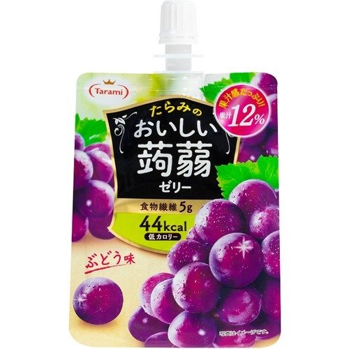 Tarami Konnyaku Jelly Grape (Jelly Drink) / おいしい蒟蒻ゼリー  ぶどう味150g - Konbiniya Japan Centre